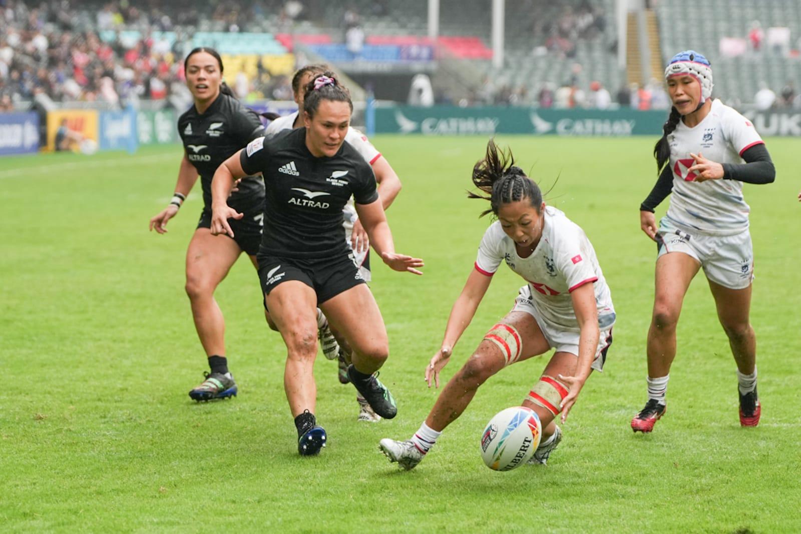 香港女隊首戰不敵新西蘭0:50。(李睿哲攝)