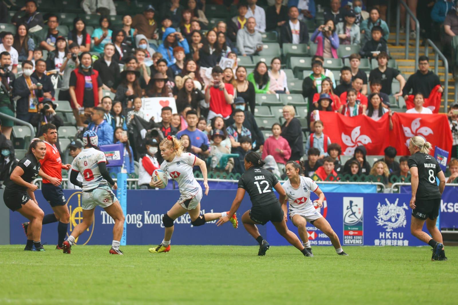 香港女隊首戰不敵新西蘭0:50。(李睿哲攝)