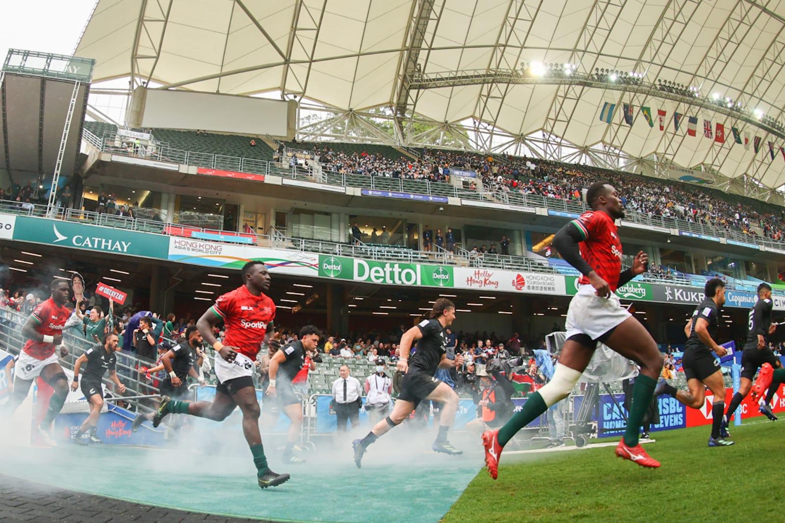 男子組首場比賽,新西蘭29:5贏肯雅。(李睿哲攝)