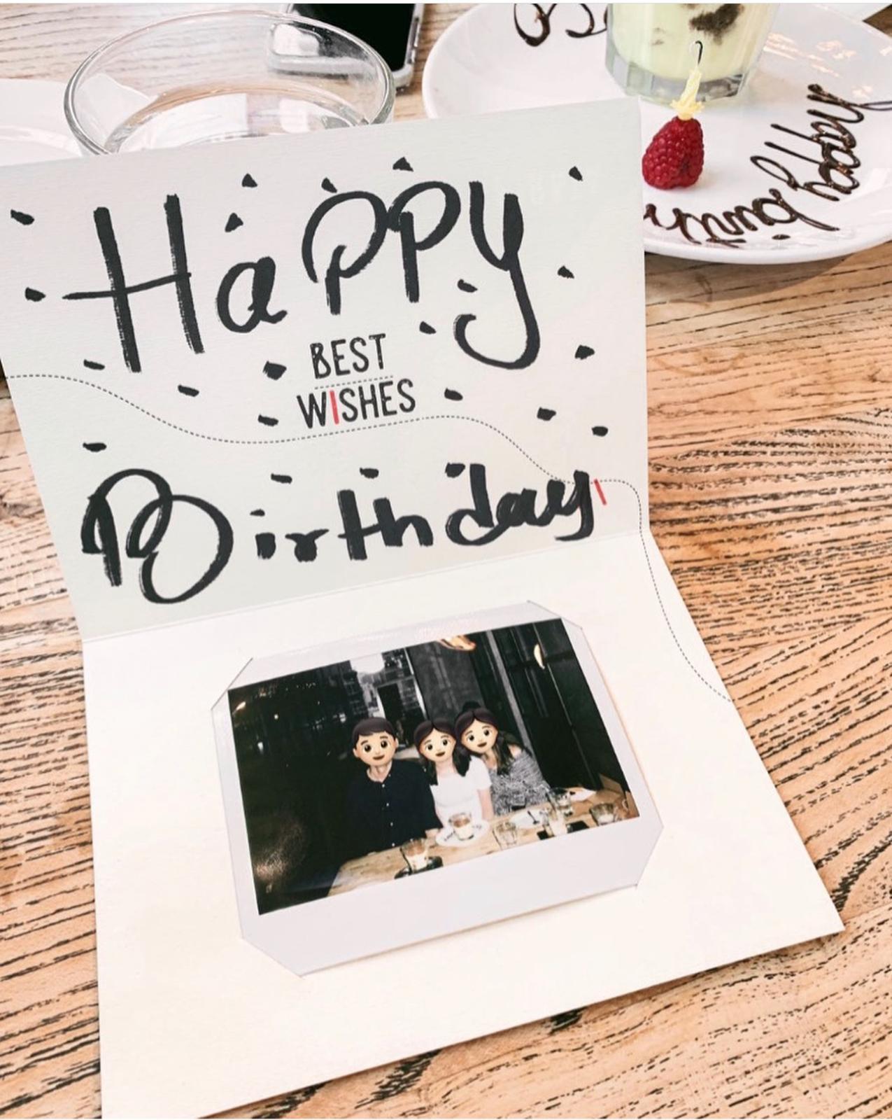 店員會為客人免費送上即影即有的相片及附上寫上生日快樂的紙卡套。(圖:7eating Instagram)