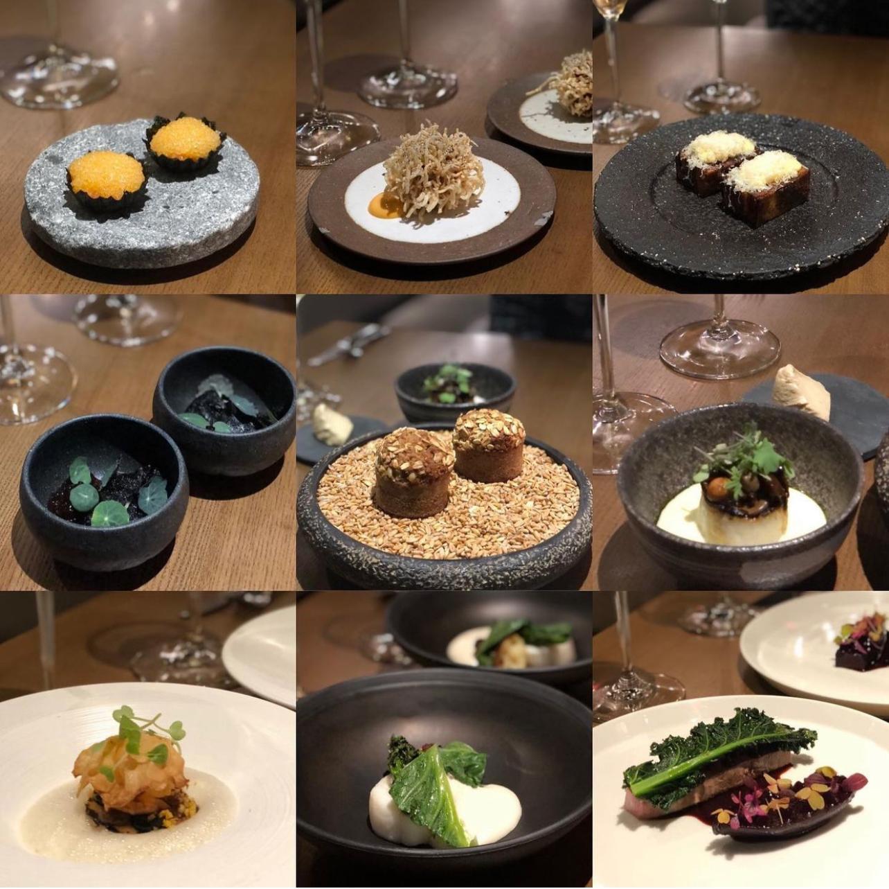 榮獲米芝蓮一星的Roganic,主打款式精緻的英國菜,賣相非常吸引。(圖:eatwithdumies Instagram)