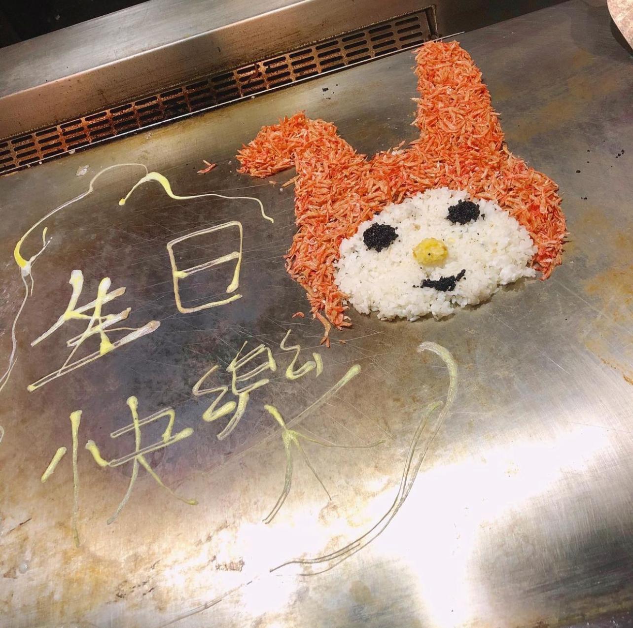 可根據食客的要求以卡通人物來製成炒飯。(圖:sanbe_yb Instagram)