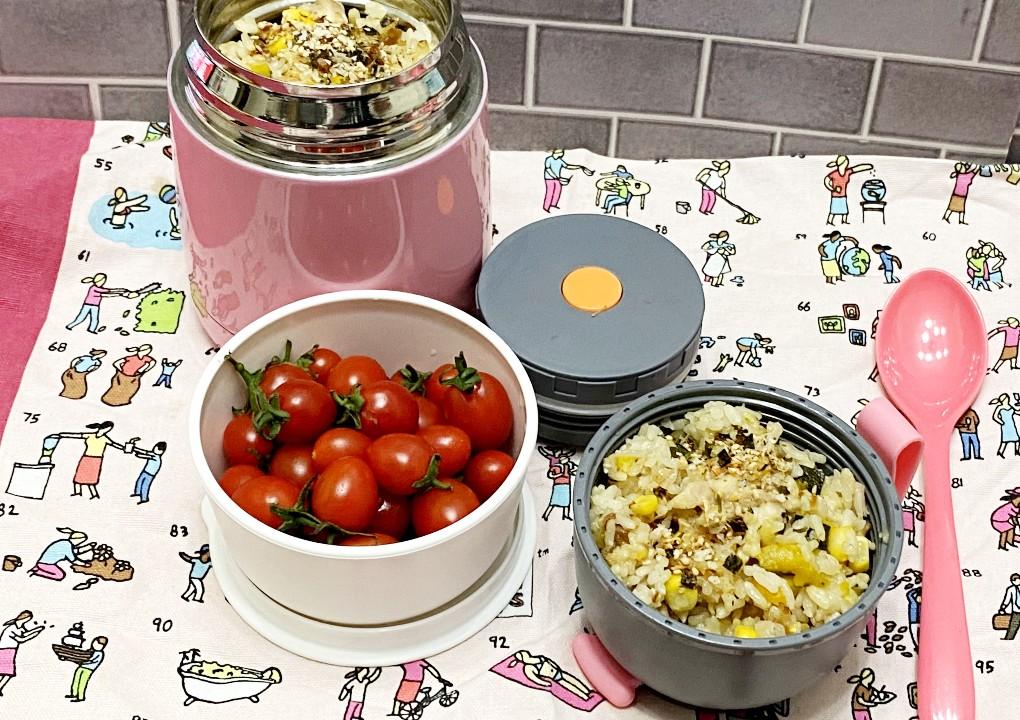 帶飯食譜│南瓜雞肉粟米有味飯完成品