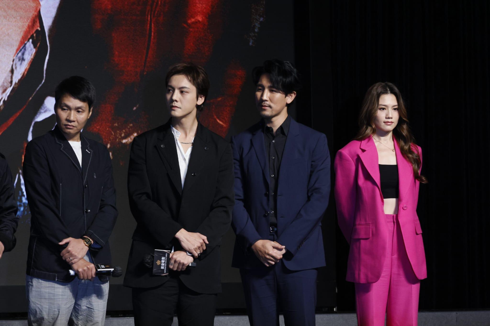 陳偉霆、周秀娜、譚俊彥有份參演《爆裂點》。(蘇文傑攝)