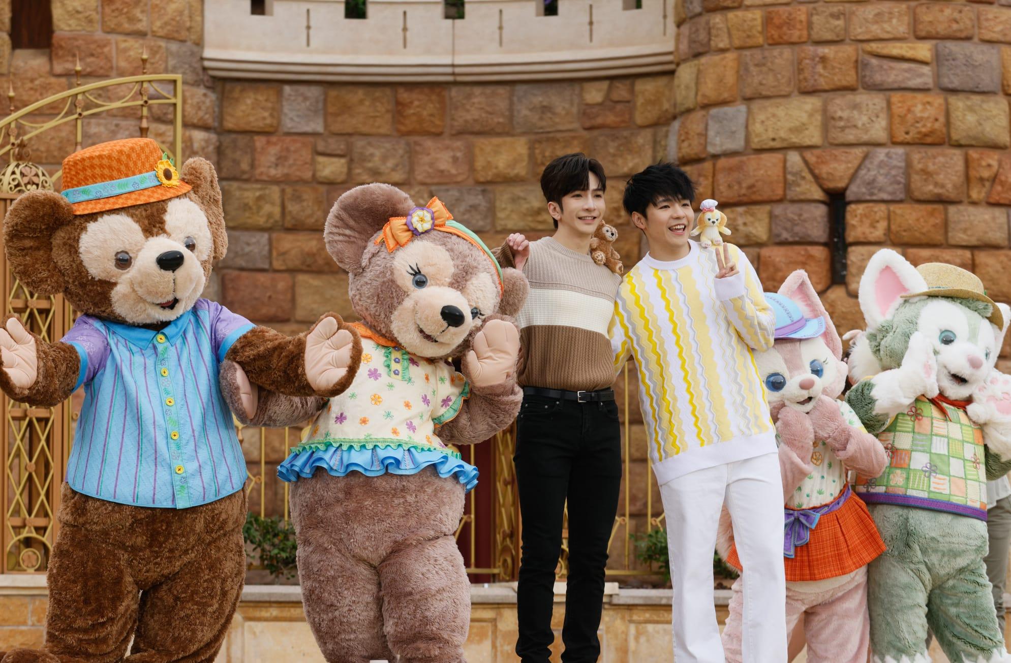 Anson Lo、Ian和Edan出席「Duffy與好友同萌遊」慶祝派對。(蘇文傑攝)