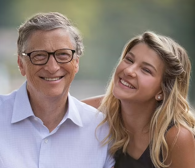蓋茨與女兒菲比。(互聯網)
