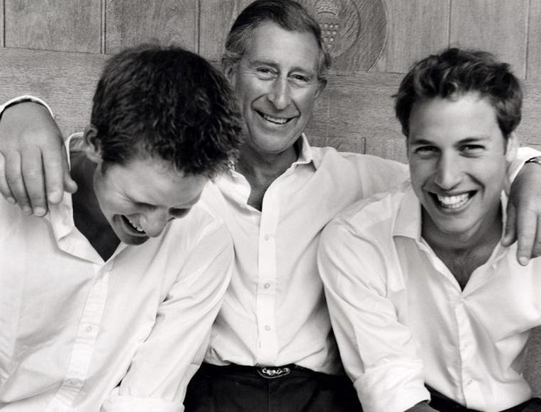 查理斯與威廉及亨利舊照。(互聯網)