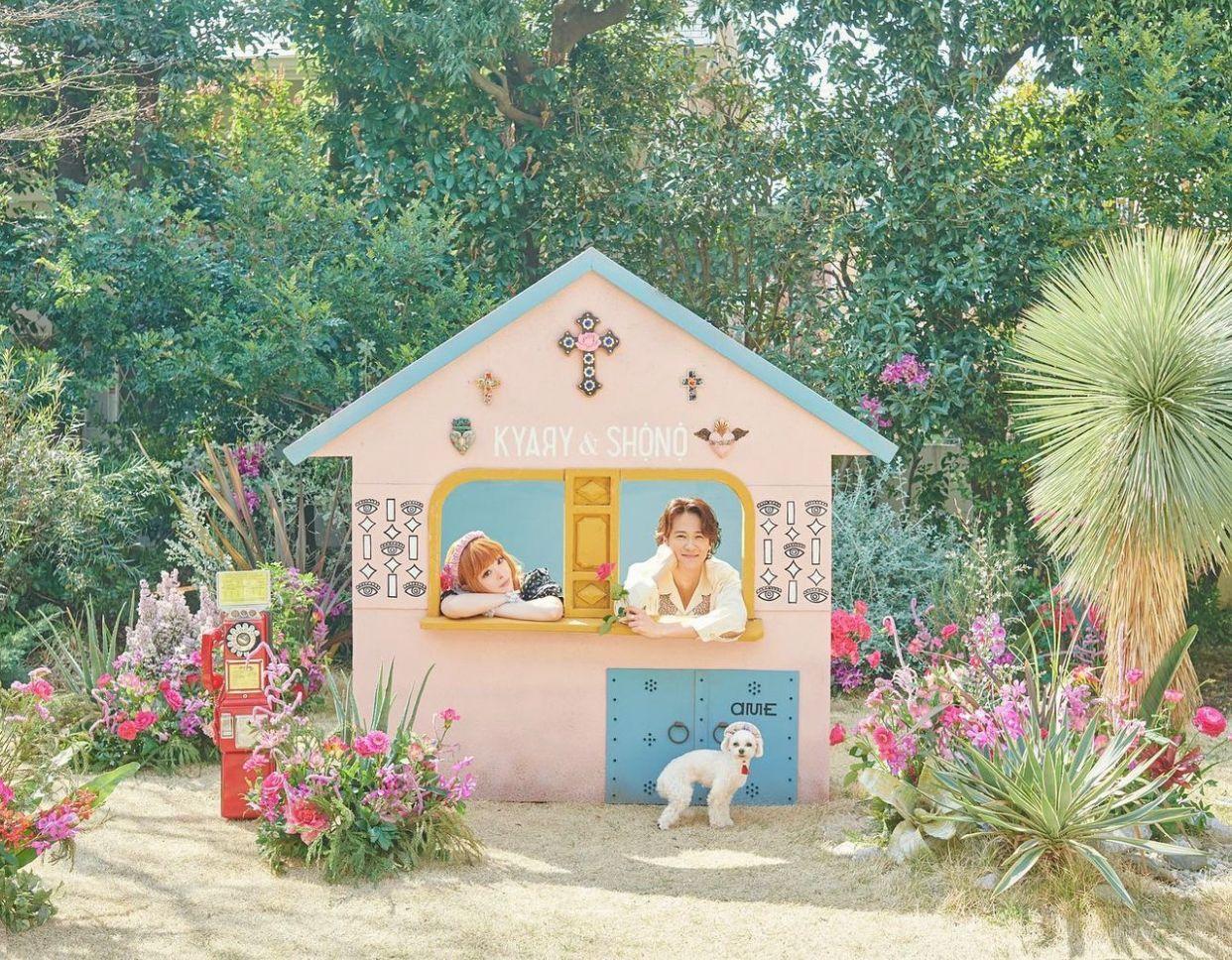 30歲日本女歌手Kyary Pamyu Pamyu與27歲男星葉山獎之拉埋天窗。