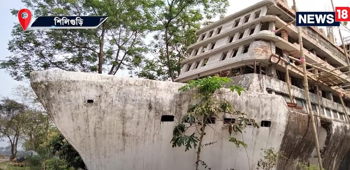 陸上鐵達尼甚有睇頭。(互聯網)