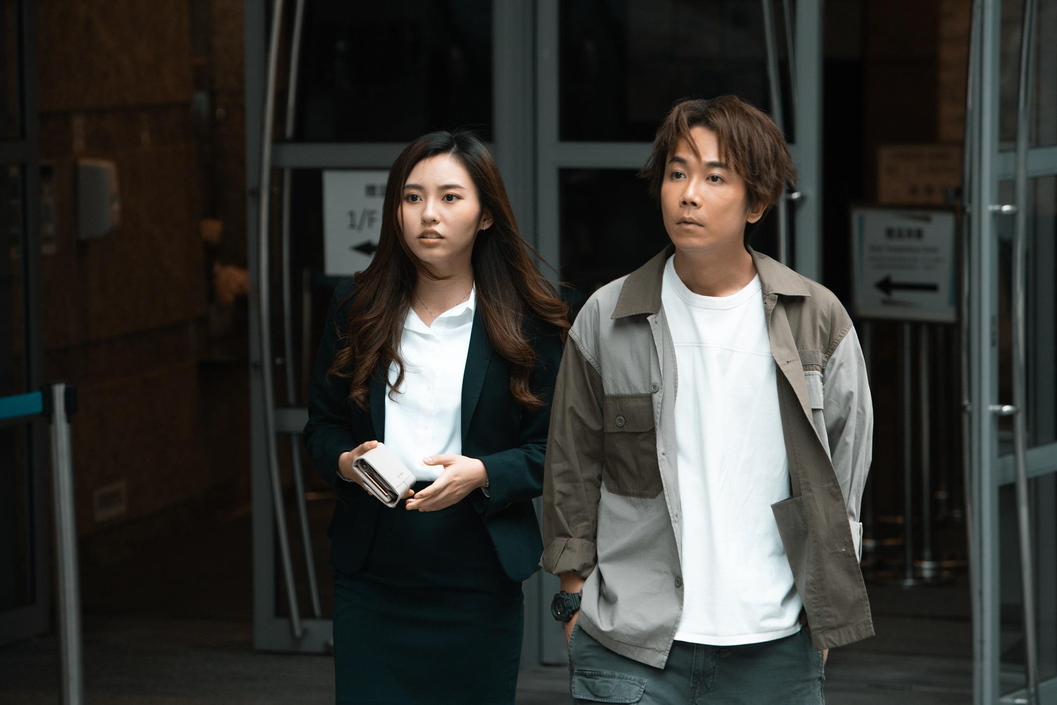 葉志凡(趙善恆 飾)和⽅圓 (Ivy So@COLLAR 飾)有感情線。(《和解在後》劇照)