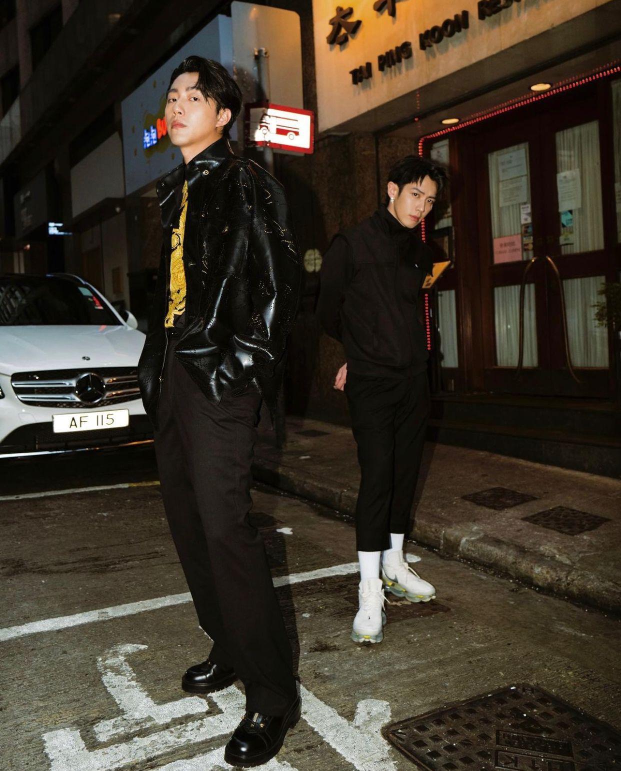 蔡凡熙孖柯震東在港街頭影靚相