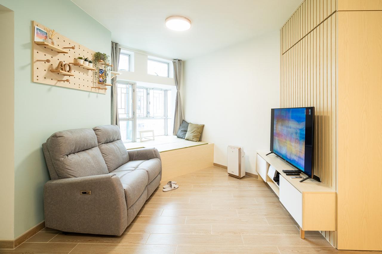 電視櫃幫助拉直客廳