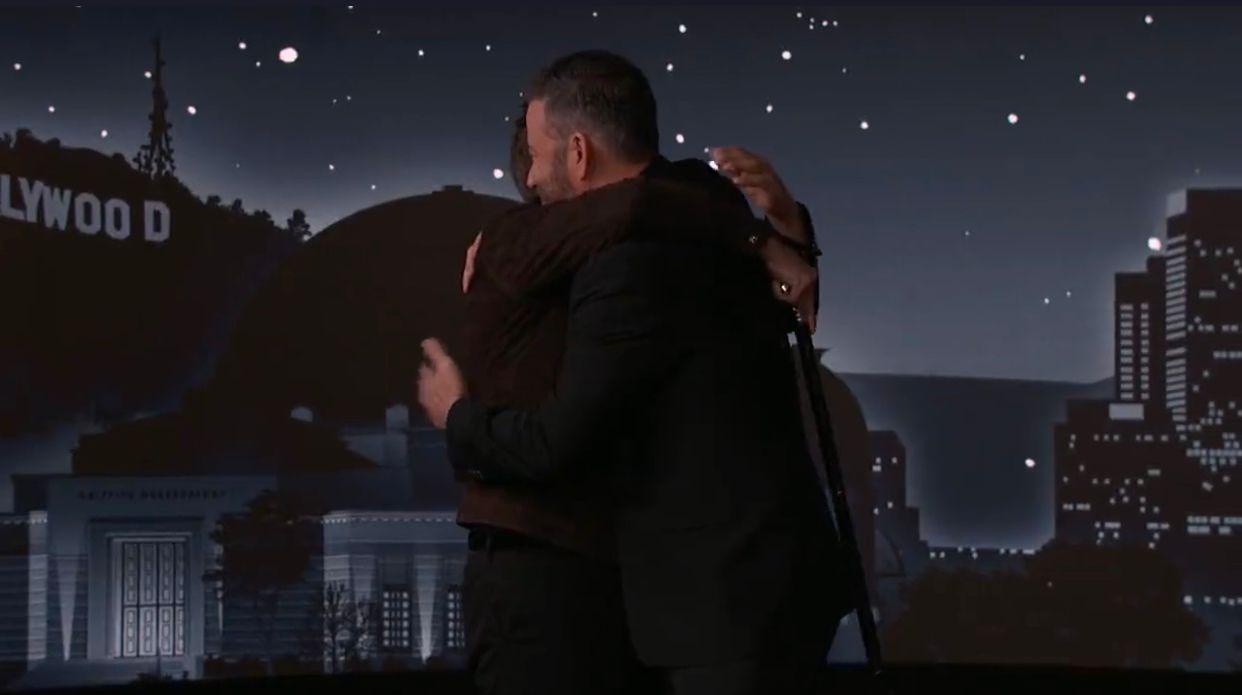 「鷹眼」的謝洛美維納亮相Jimmy Kimmel節目受訪。