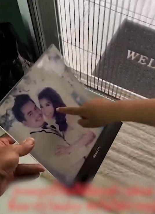 兒見父母結婚相以為爸爸出軌,得悉相中人是「媽媽」後更崩潰。(Twitter)