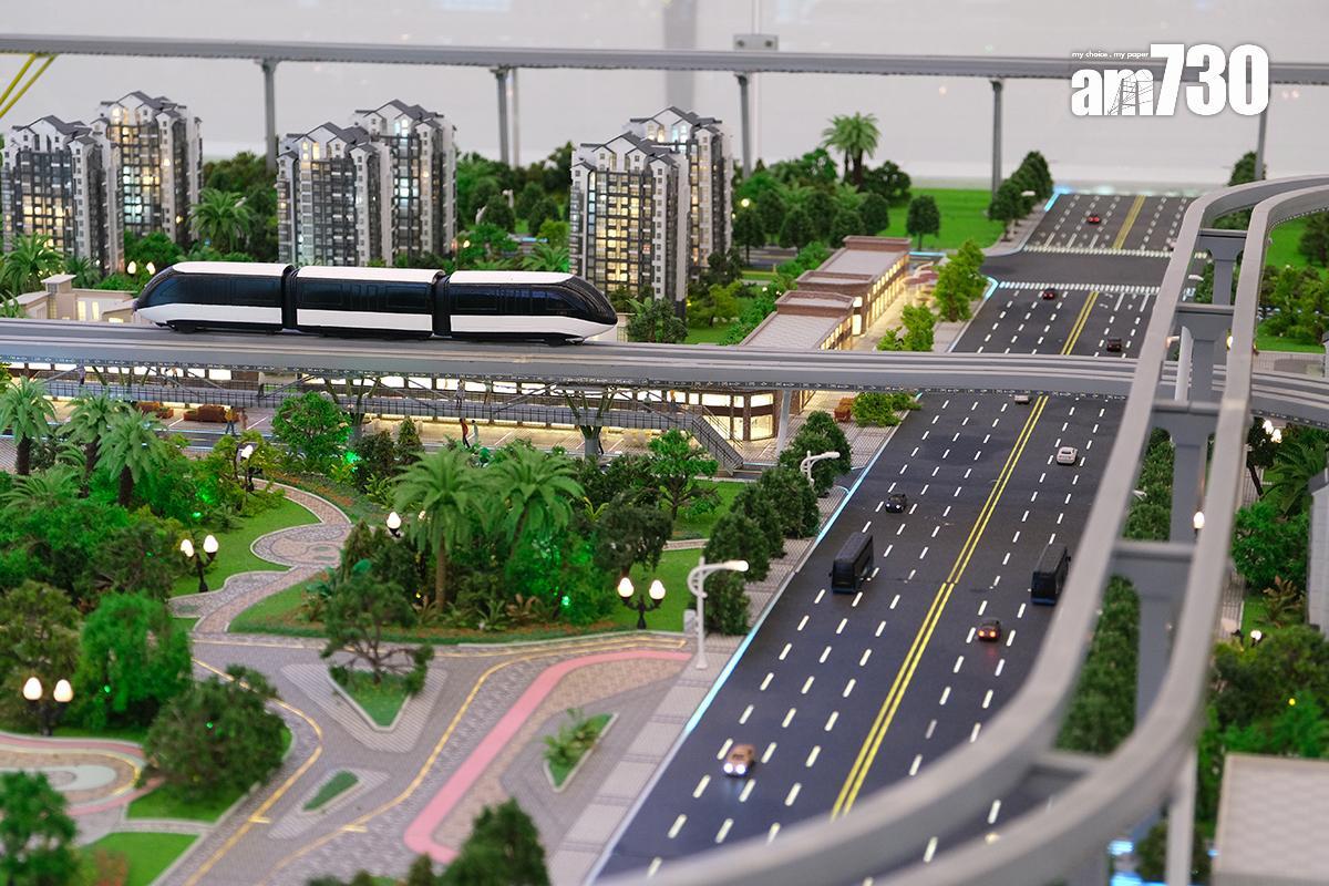 有建議認為政府應在東九龍引入內地高架軌道運輸系統「雲巴」。(資料圖片)