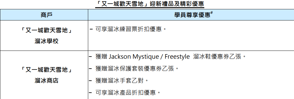 「又一城歡天雪地」精彩優惠。