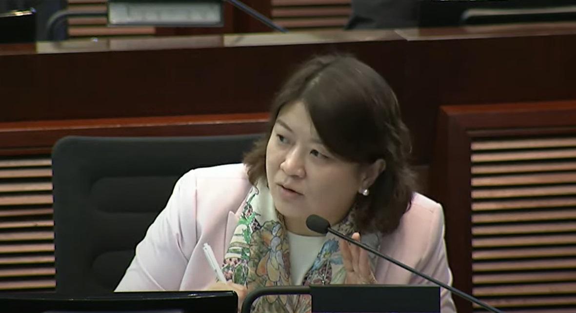 署理醫務衛生局局長李夏茵稱,會考慮到公院工作的私家醫生提供扣稅優惠。(立法會影片截圖)