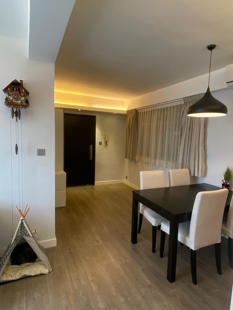 客飯廳採L型設計,間隔分明實用。