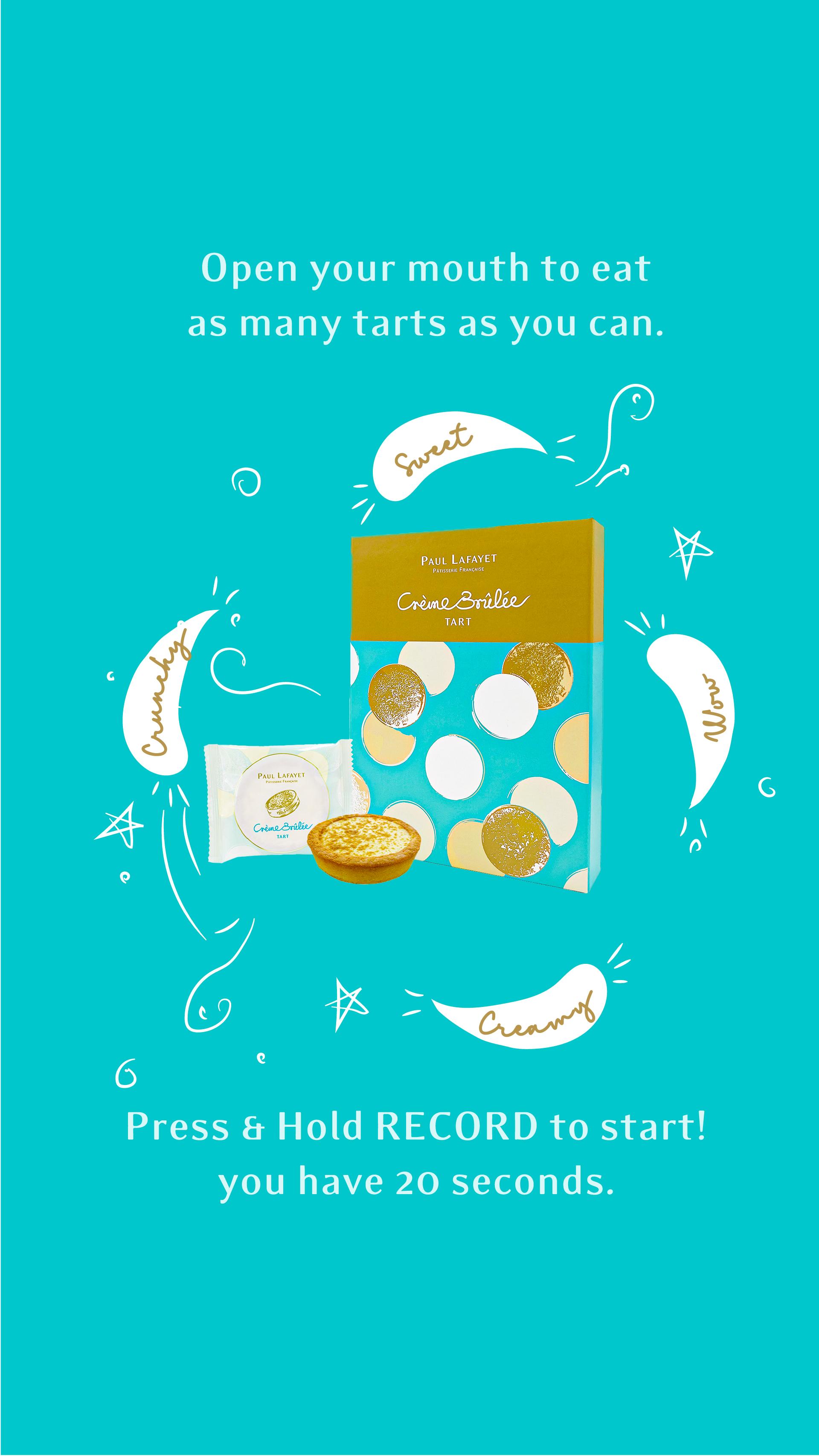 Instagram遊戲比賽Tart-to-Go會為期4週,每週都會送出獎品。