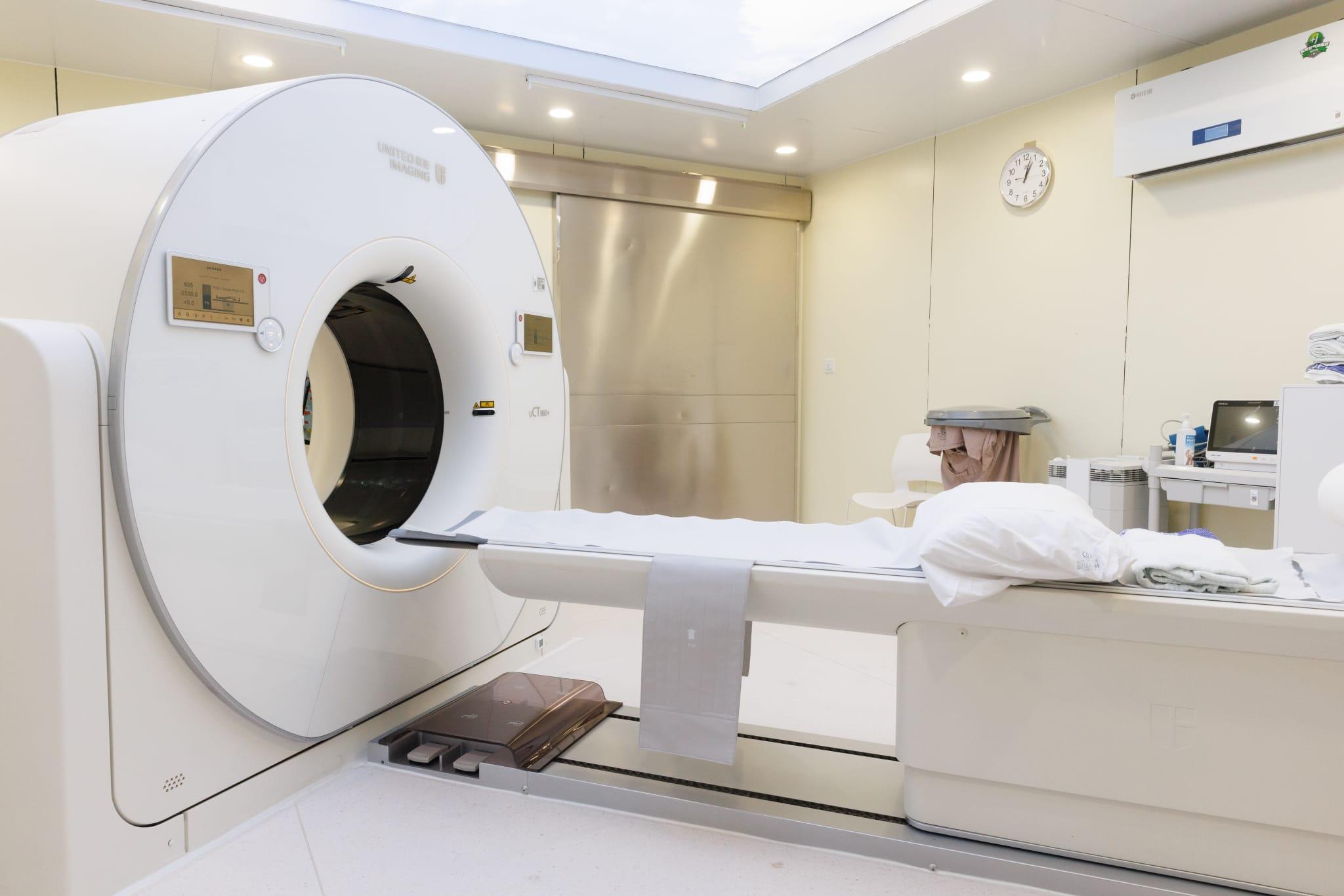 應急醫院有磁力共振掃描造影器。(蘇文傑攝)