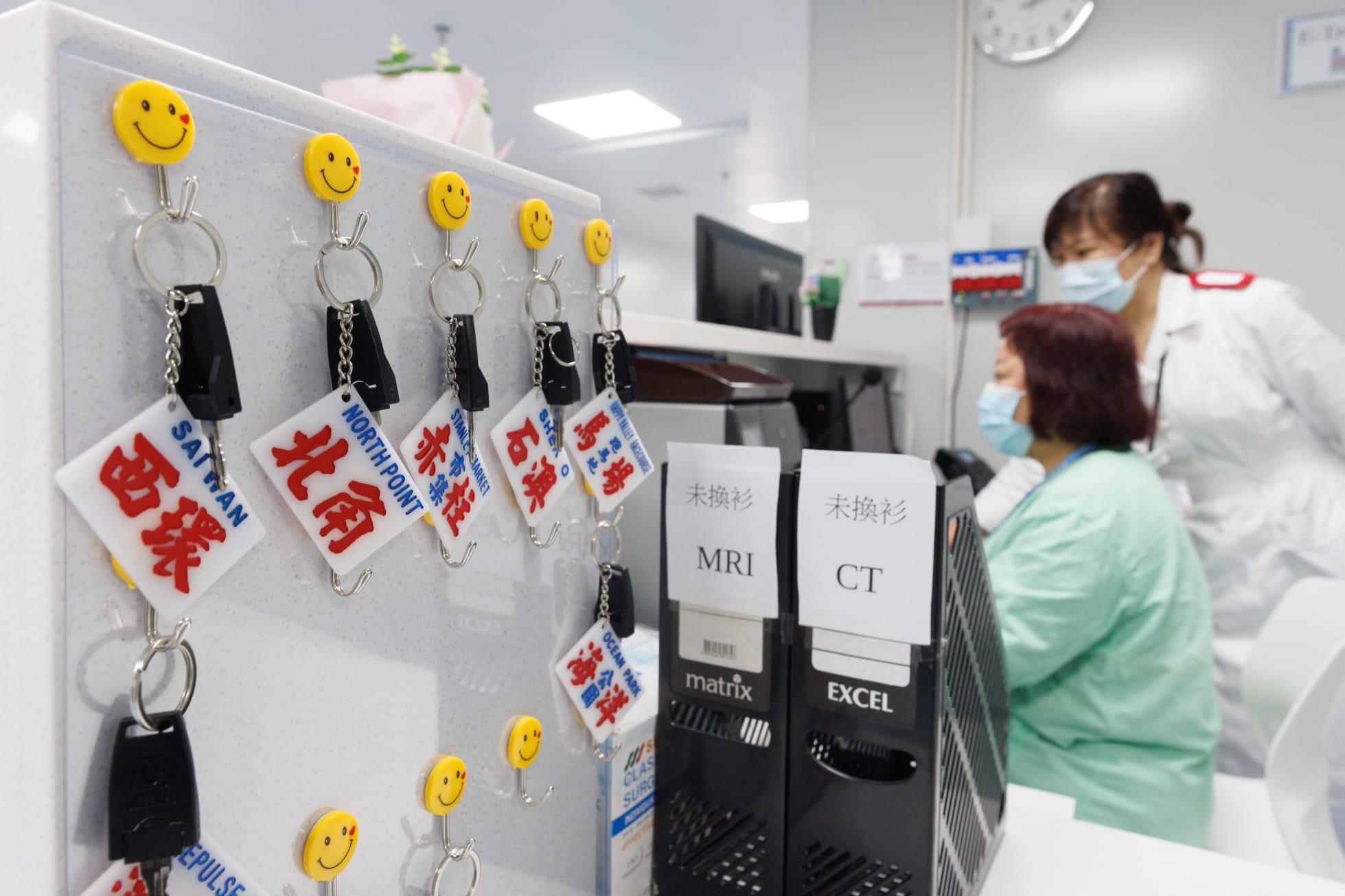 醫院有20名放射技師及護理人員。(蘇文傑攝)