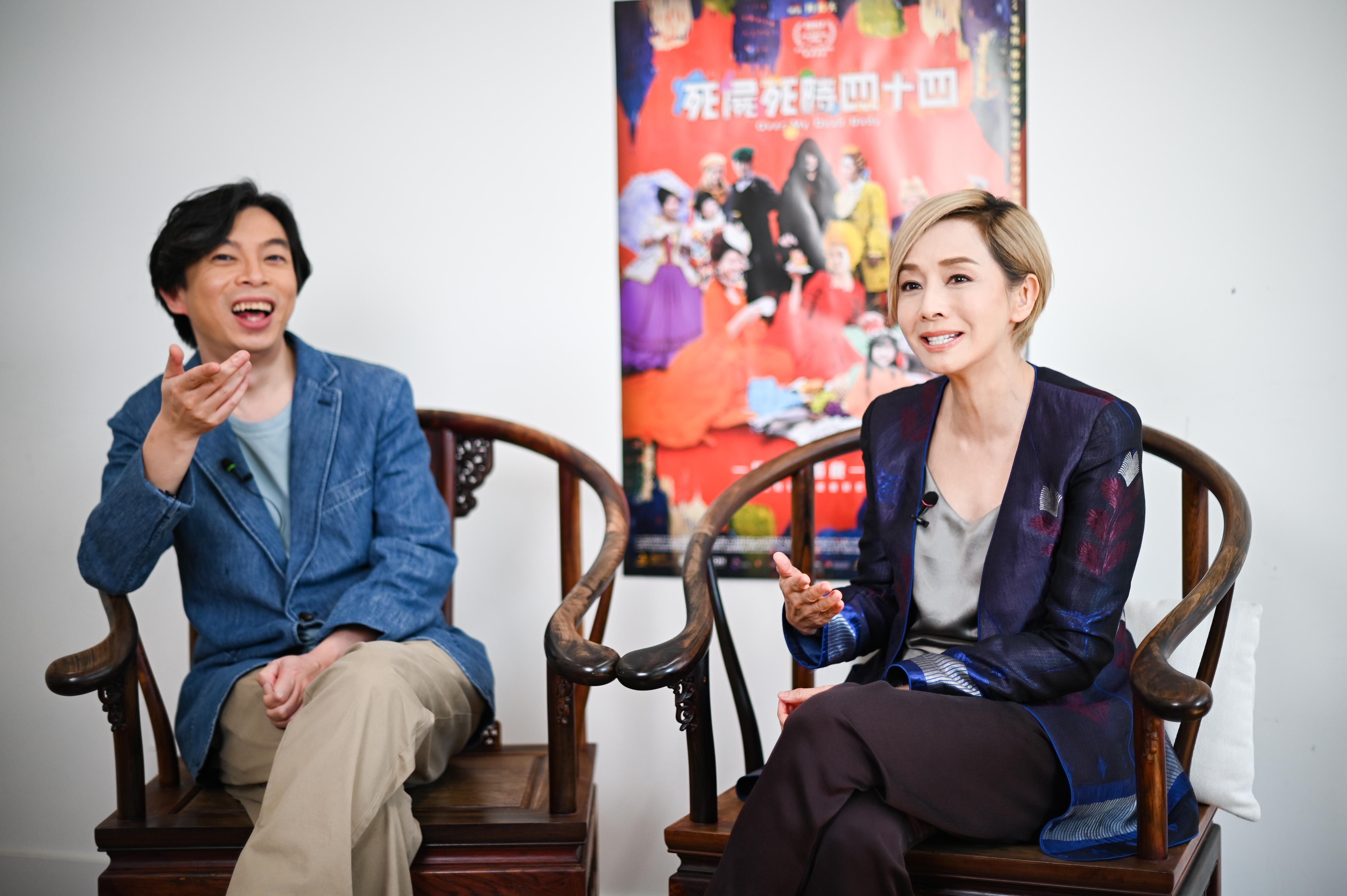 毛舜筠與楊偉倫在《死屍死時四十四》首度合作演母子。(李睿哲攝)