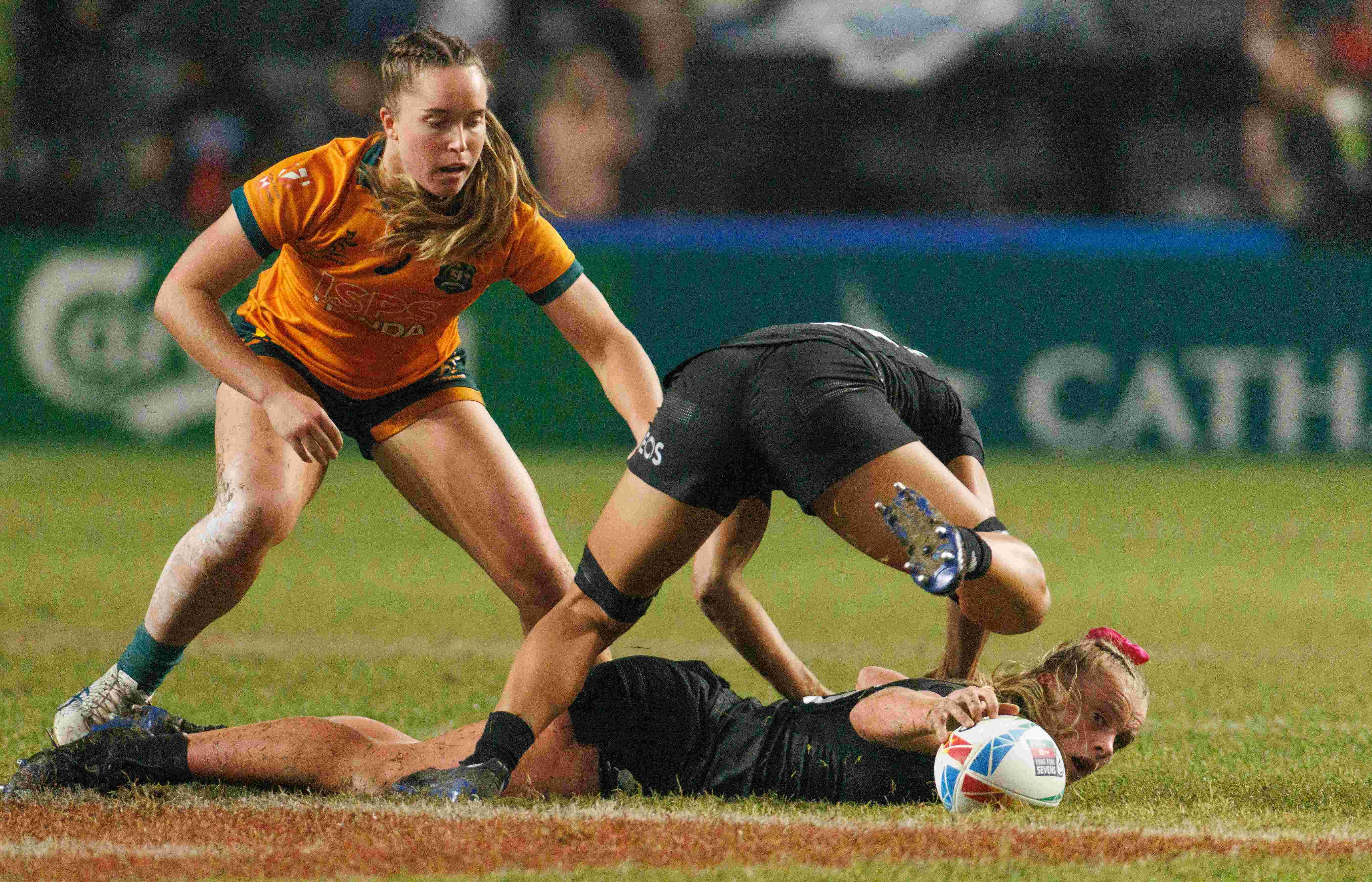 銅鑼灣 香港大球場 香港七人欖球賽 七欖 女子決賽 新西蘭對澳洲賽事