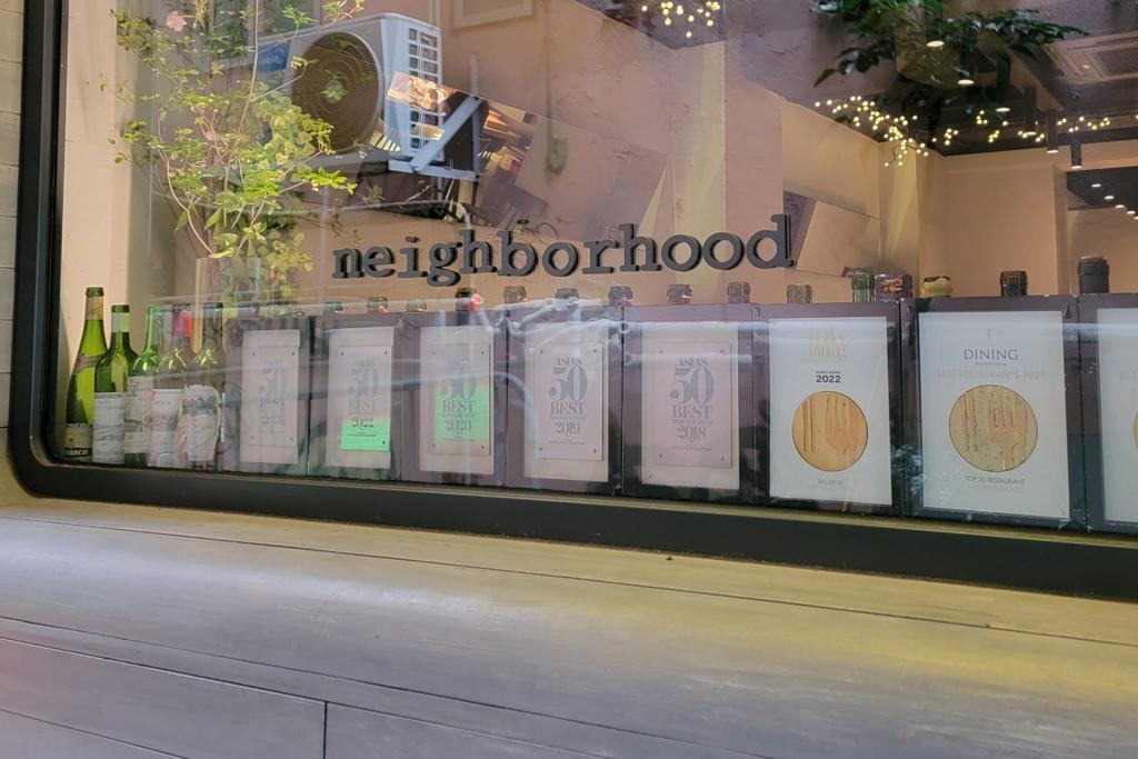 剛摘下米芝蓮一星榮譽的Neighborhood。(林俊源攝)