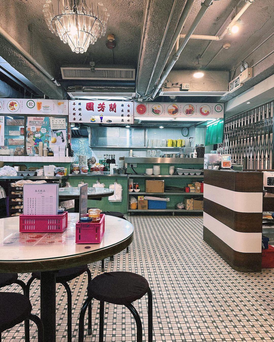 洪瑛琦亦有到熱門餐廳蘭芳園。