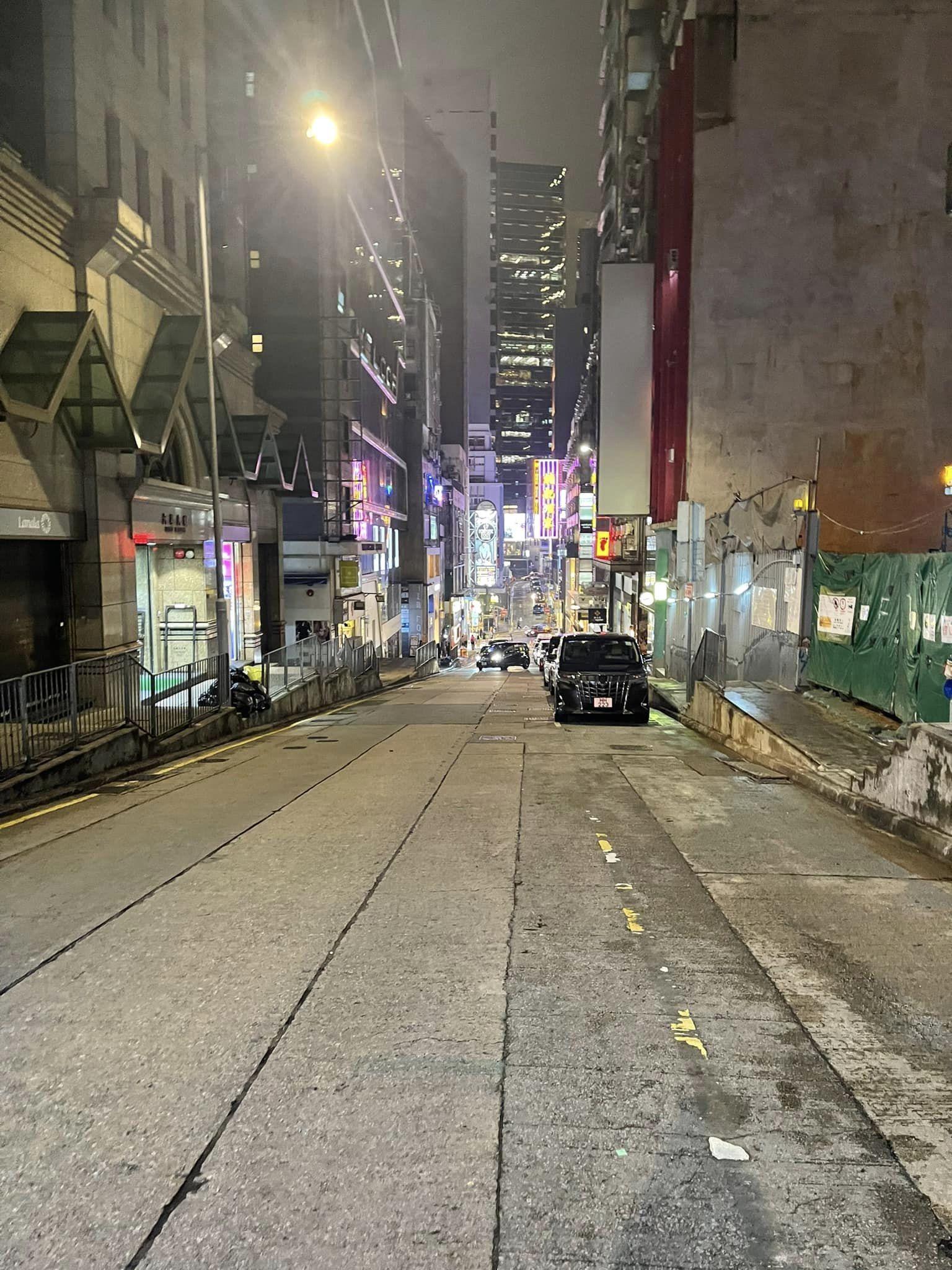 江玉歡形容街道「靜得恐怖」。(江玉歡fb圖)