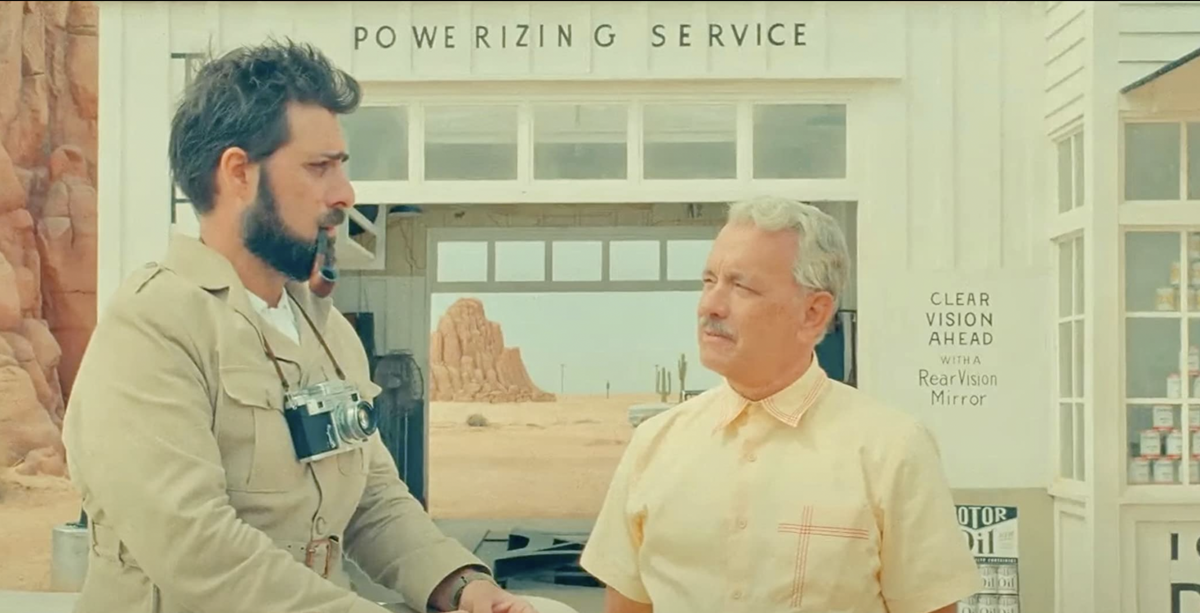 日前電影推出海報及首條預告片,星光熠熠。(《Asteroid City》劇照)