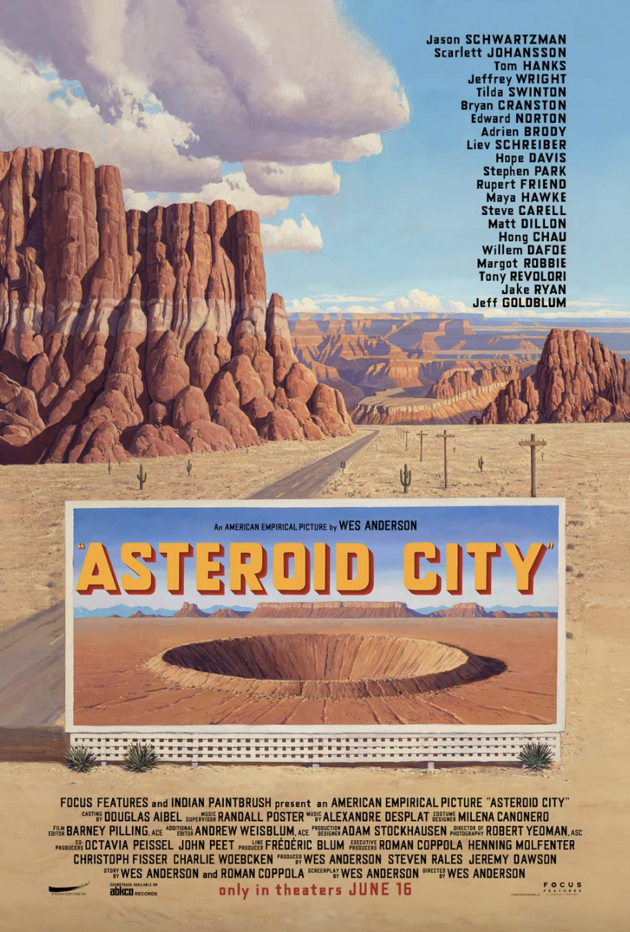 《Asteroid City》 故事設景於1955年的沙漠小鎮。(《Asteroid City》劇照)