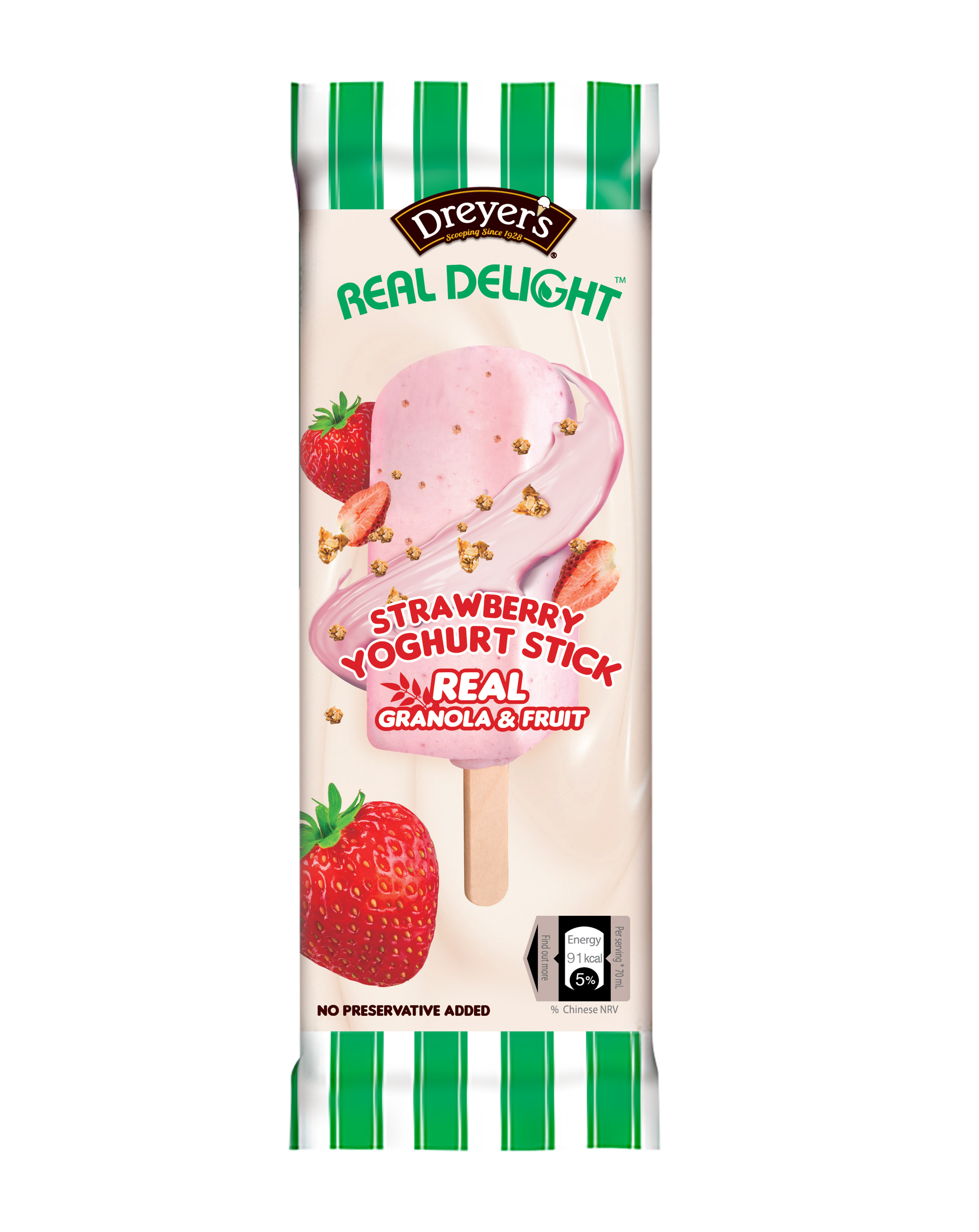 DREYER’S® REAL DELIGHT™ 士多啤梨燕麥乳酪雪條