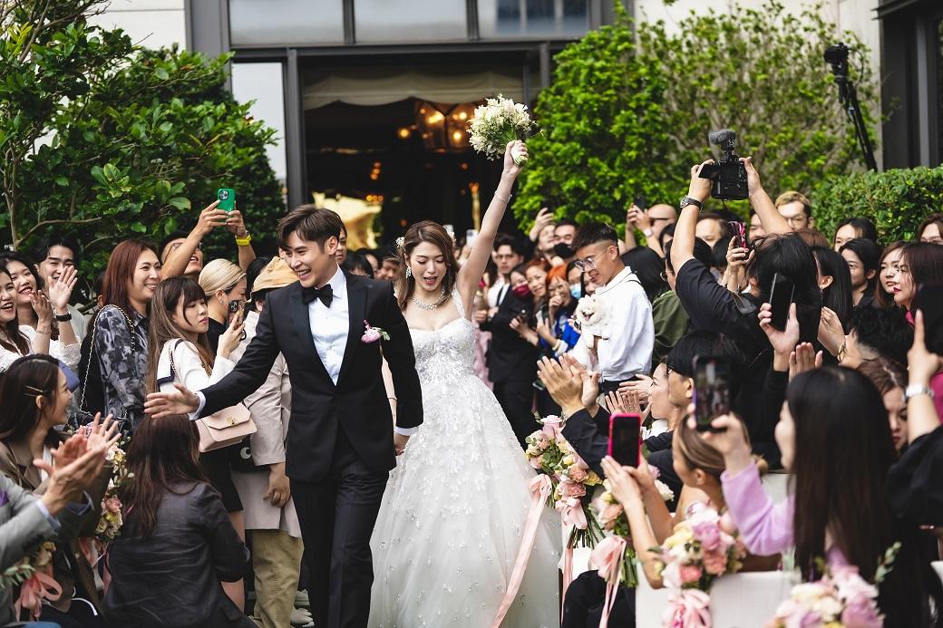 陳家樂與連詩雅正式舉行婚禮。