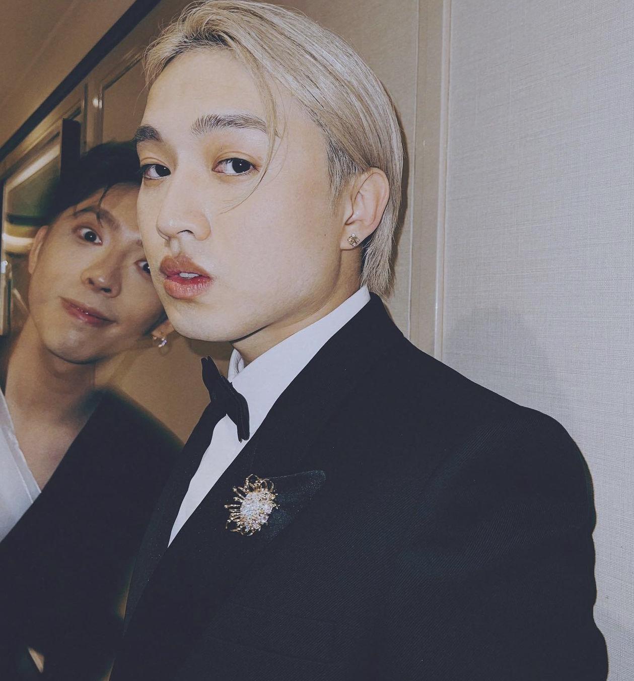 Jer與Edan開心出席頒獎禮,希望明天再戰。(IG@Jer)