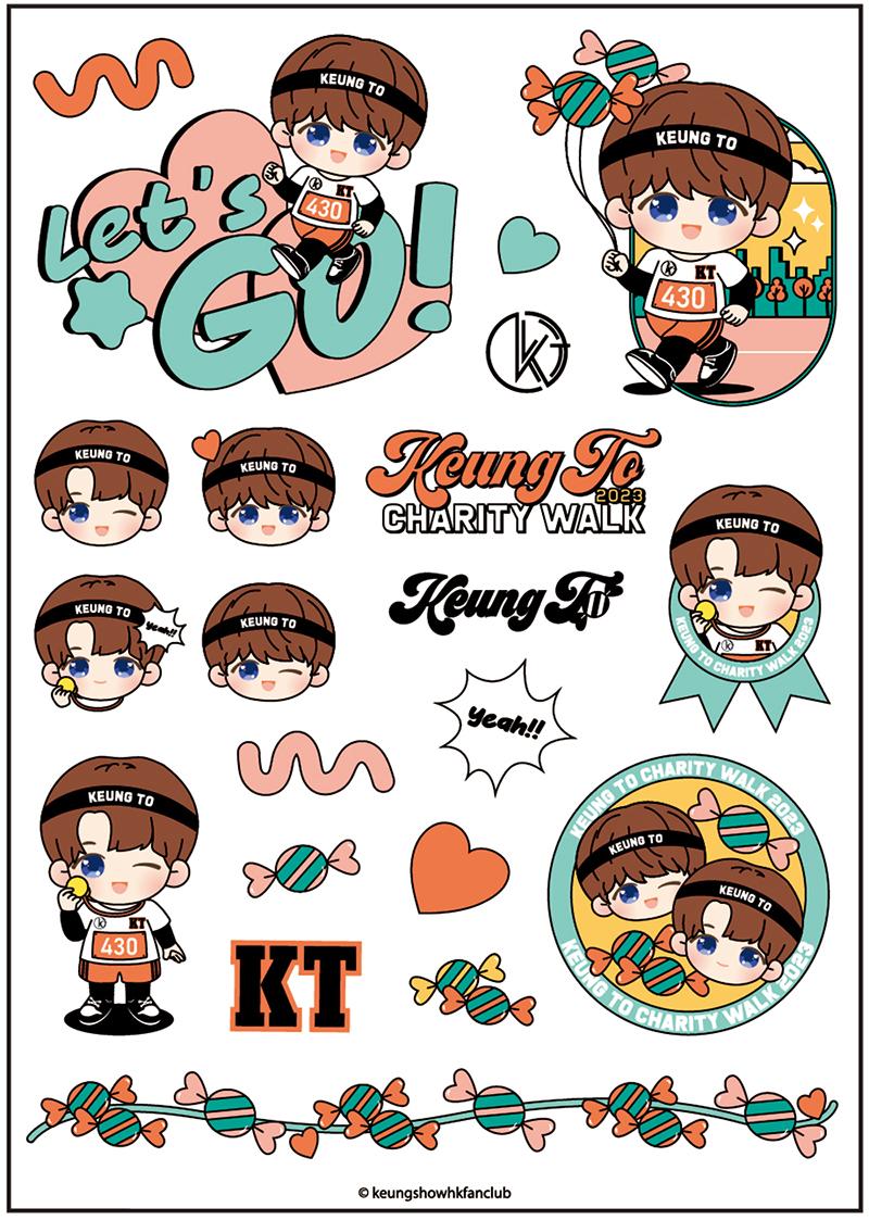 KT Charity Walk 2023 選手包 紋身貼紙