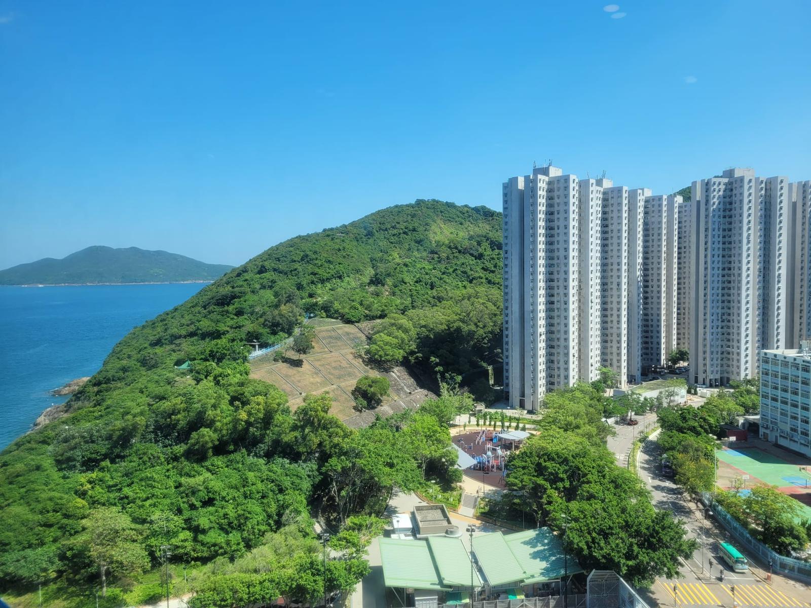 單位外望山景及側海景,景觀非常開揚通爽。(代理提供)