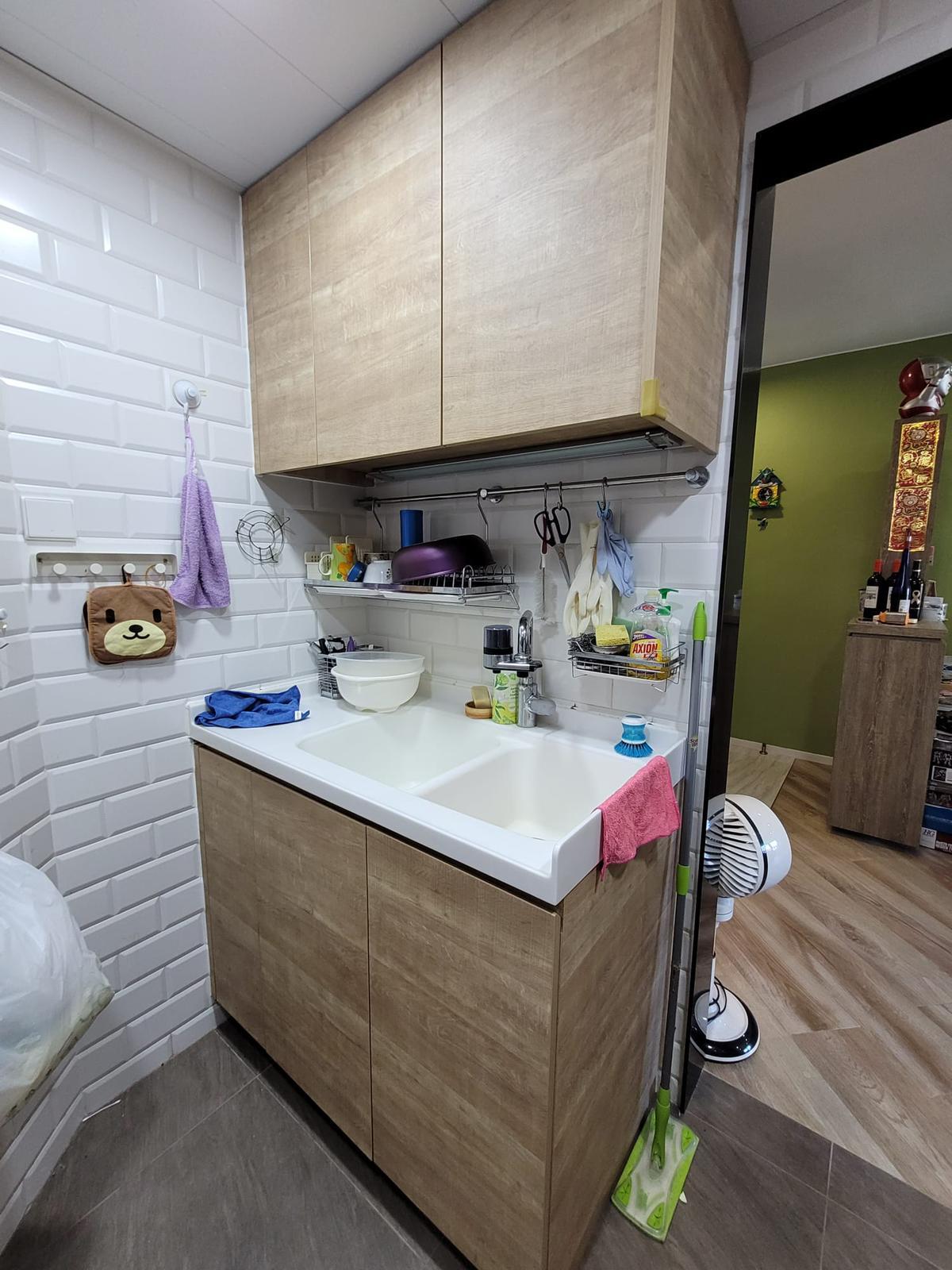 廚房裝修新淨企理,。(代理提供)