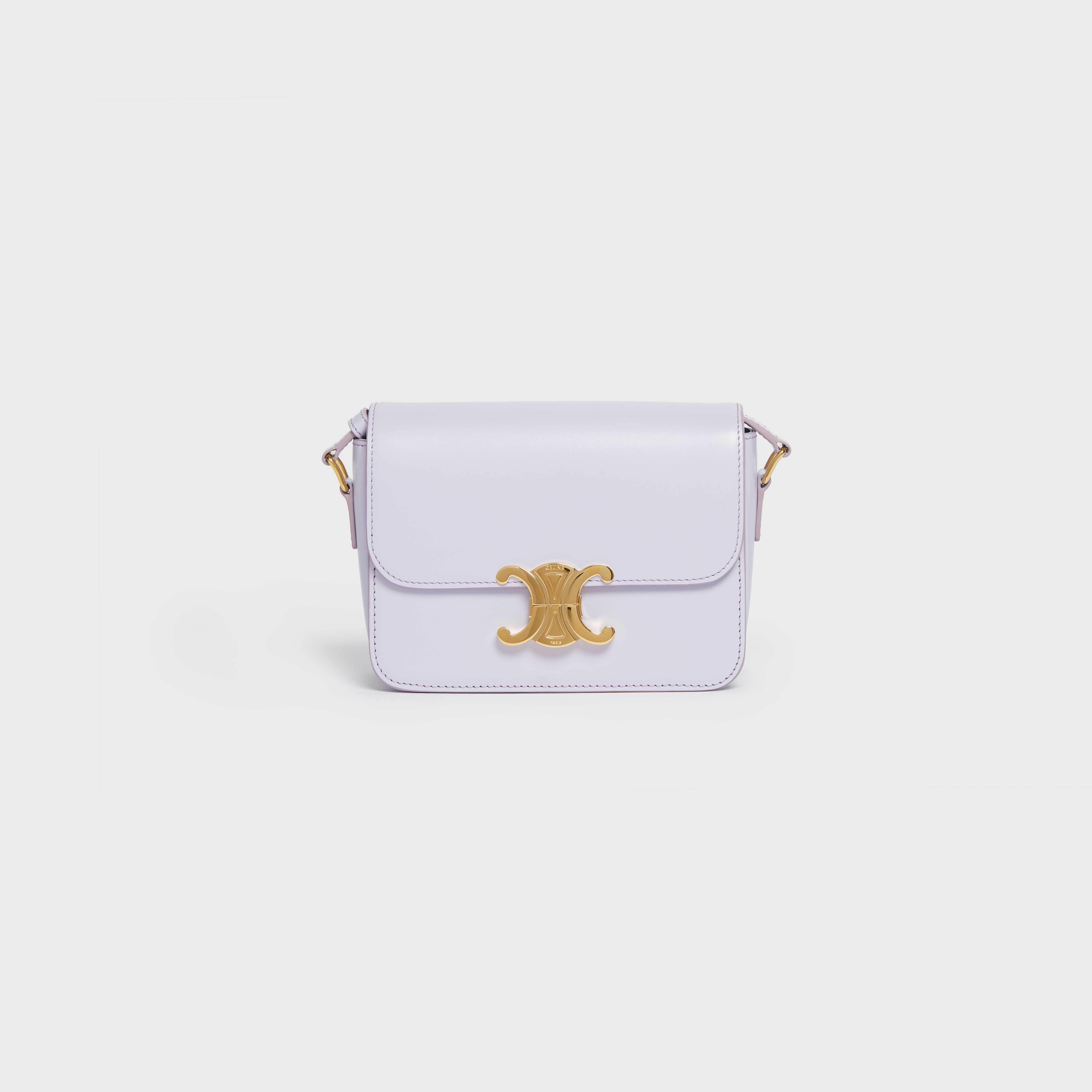 母親節禮物2023推介|CELINE 亮面小牛皮TEEN TRIOMPHE手袋 $29,500