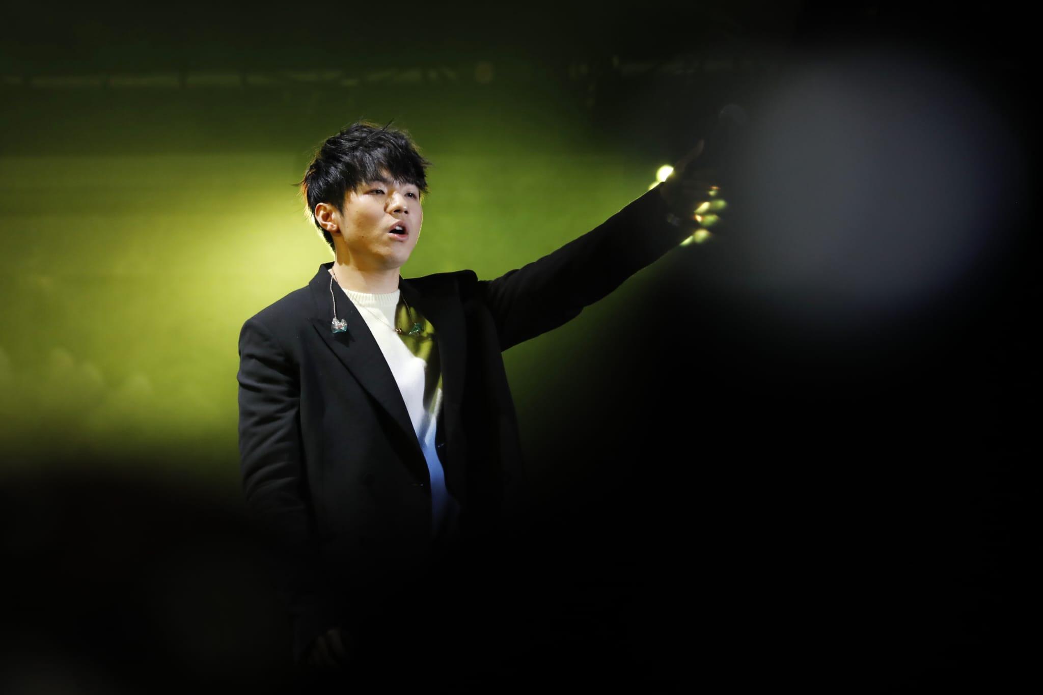 陳卓賢在《POPFEST HKT西九音樂節:越流行》演出。(林俊源攝)