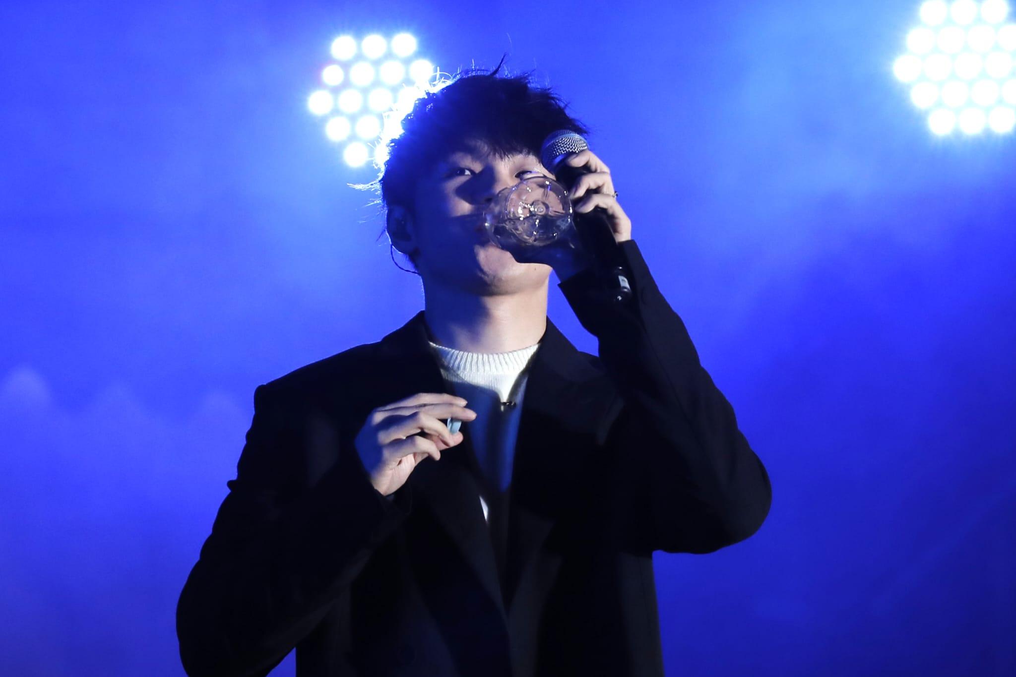 陳卓賢在《POPFEST HKT西九音樂節:越流行》演出。(林俊源攝)