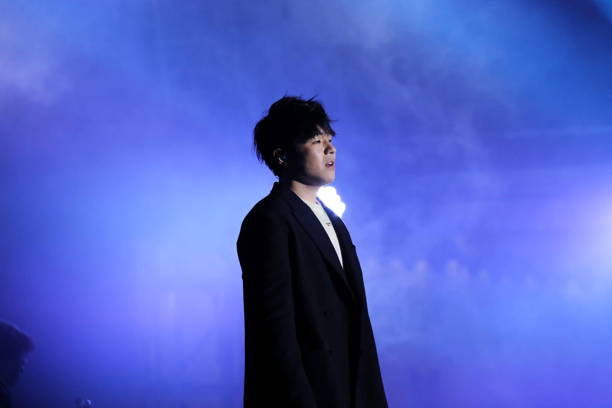 陳卓賢在《POPFEST HKT西九音樂節:越流行》演出。(林俊源攝)