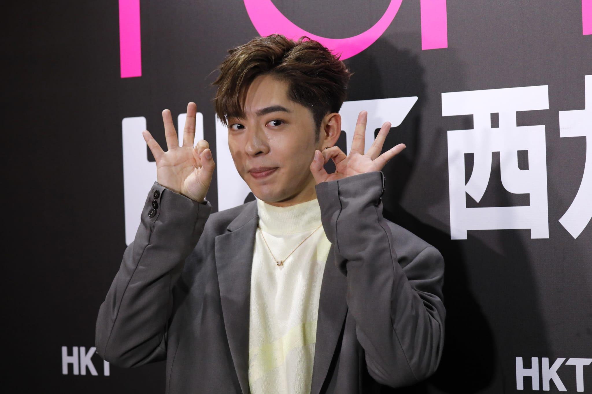 Edan受訪時延續台上的可愛look。(林俊源攝)