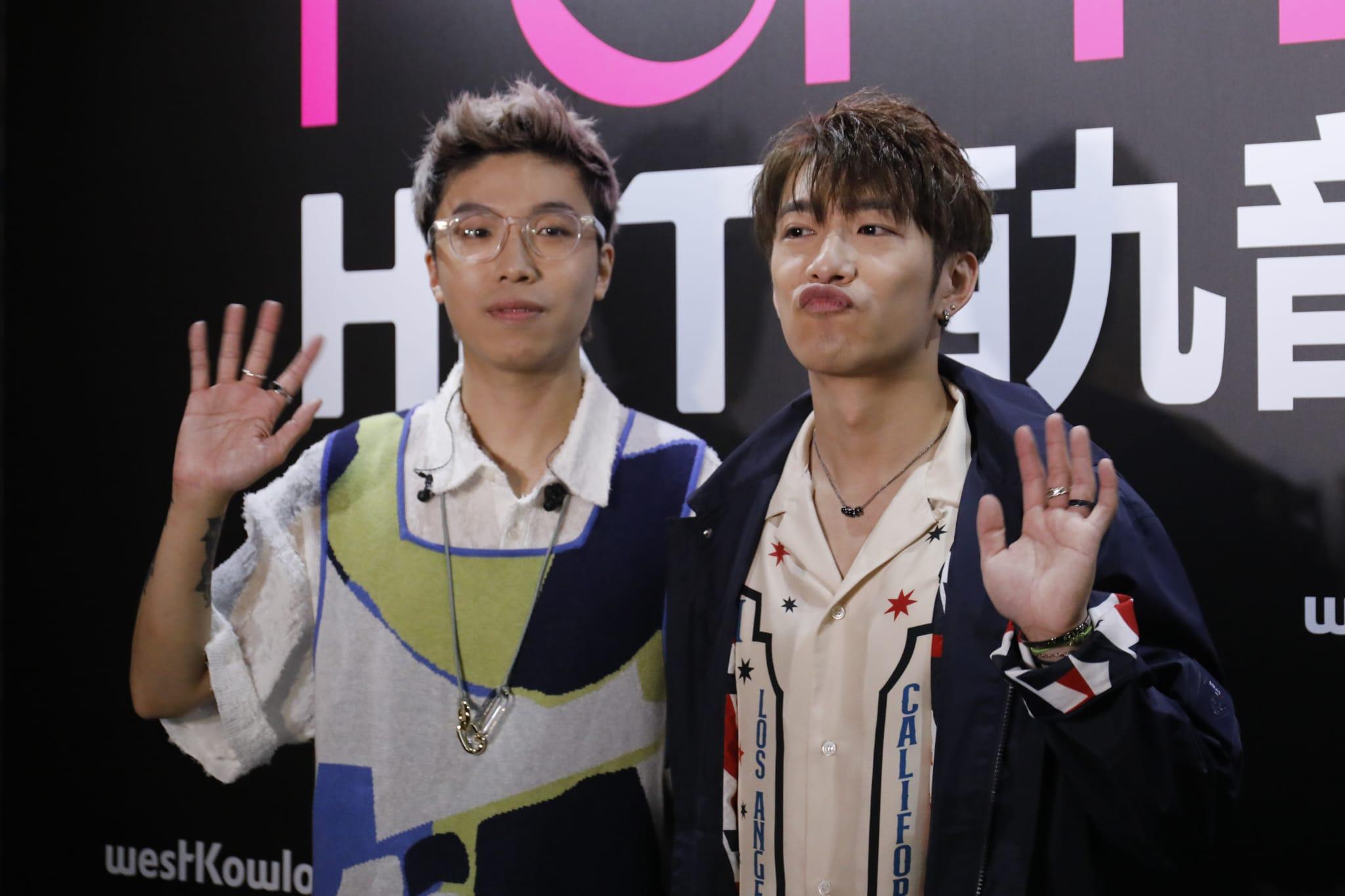 洪嘉豪與Gordon 在完騷後接受訪問,Kaho表示不介意拍BL劇。(林俊源攝)