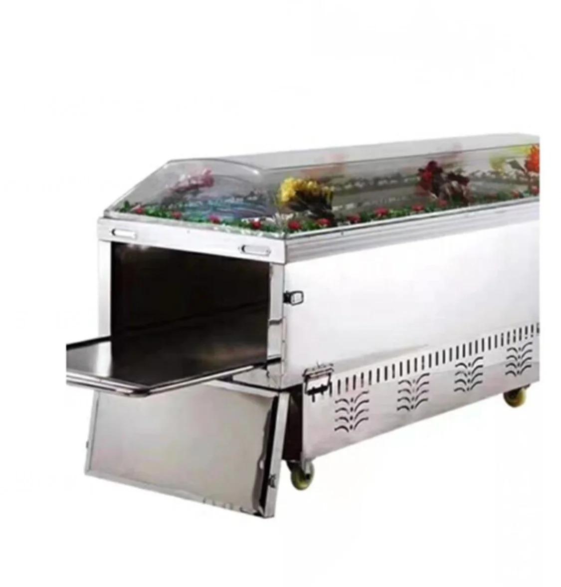 網絡銷售的不銹鋼製冷棺材。