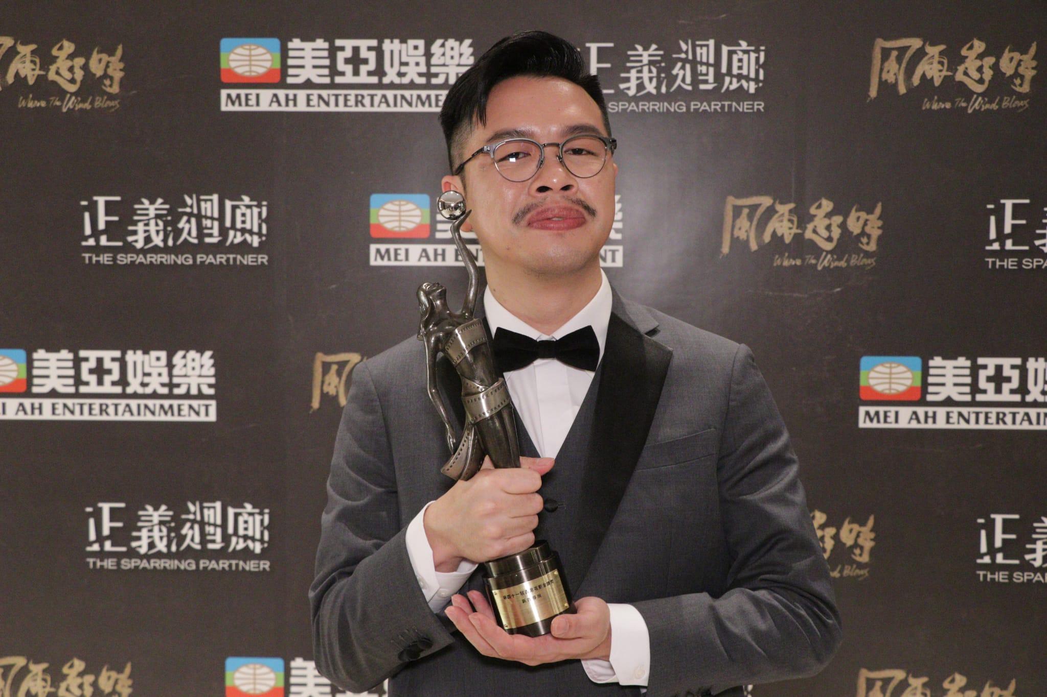 何爵天笑言,下年要挑戰新人獎。(林俊源攝)