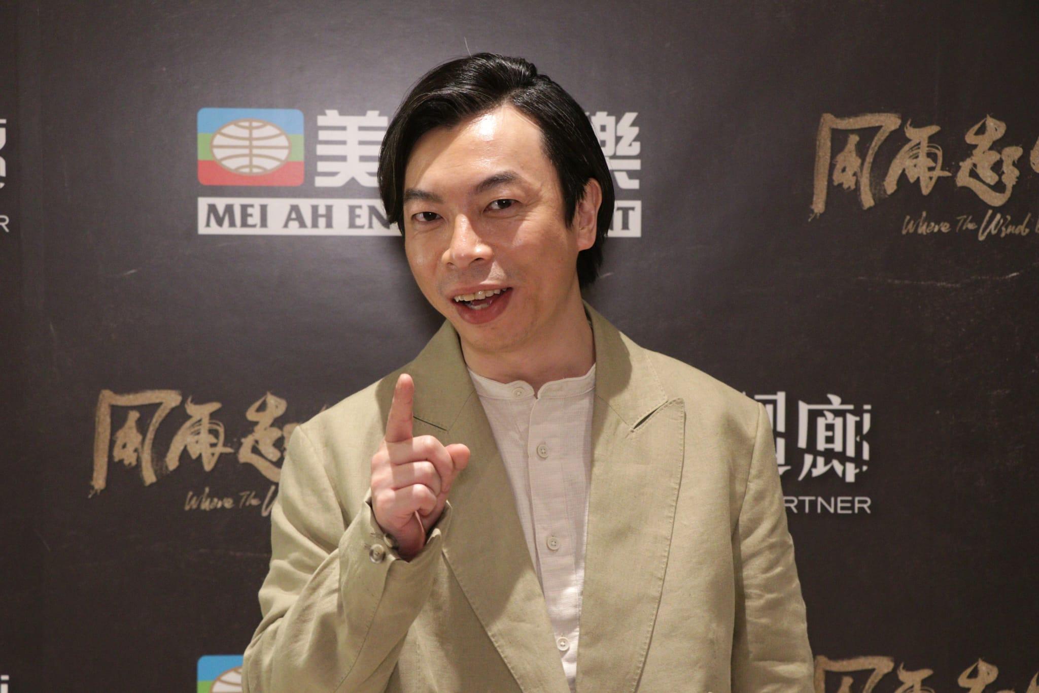 楊偉倫笑言有提名已經要開party,未有因失落男主角獎而失望。(林俊源攝)