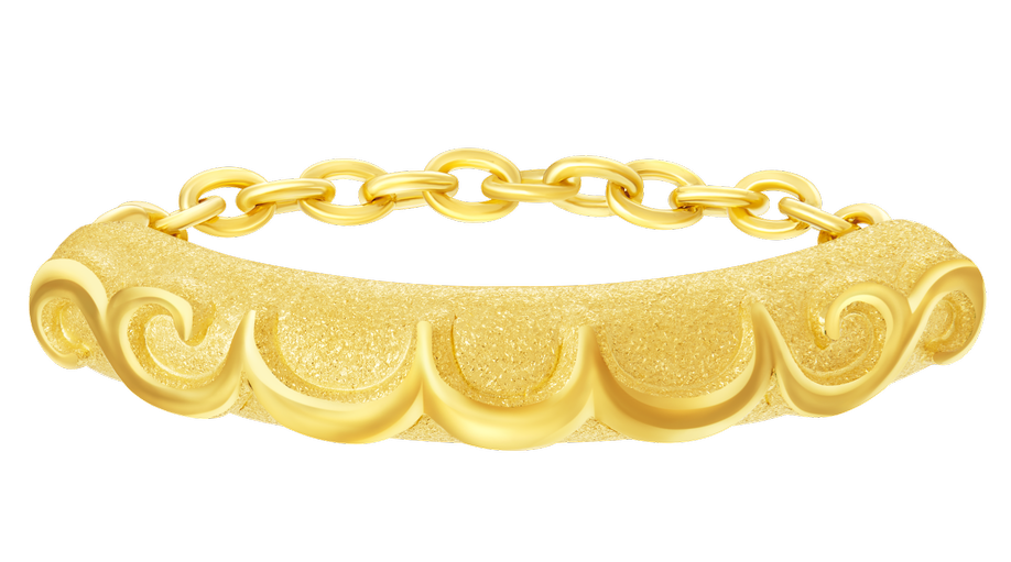 景福珠寶輕足金系列999.9足金戒指;售價約$2,406。