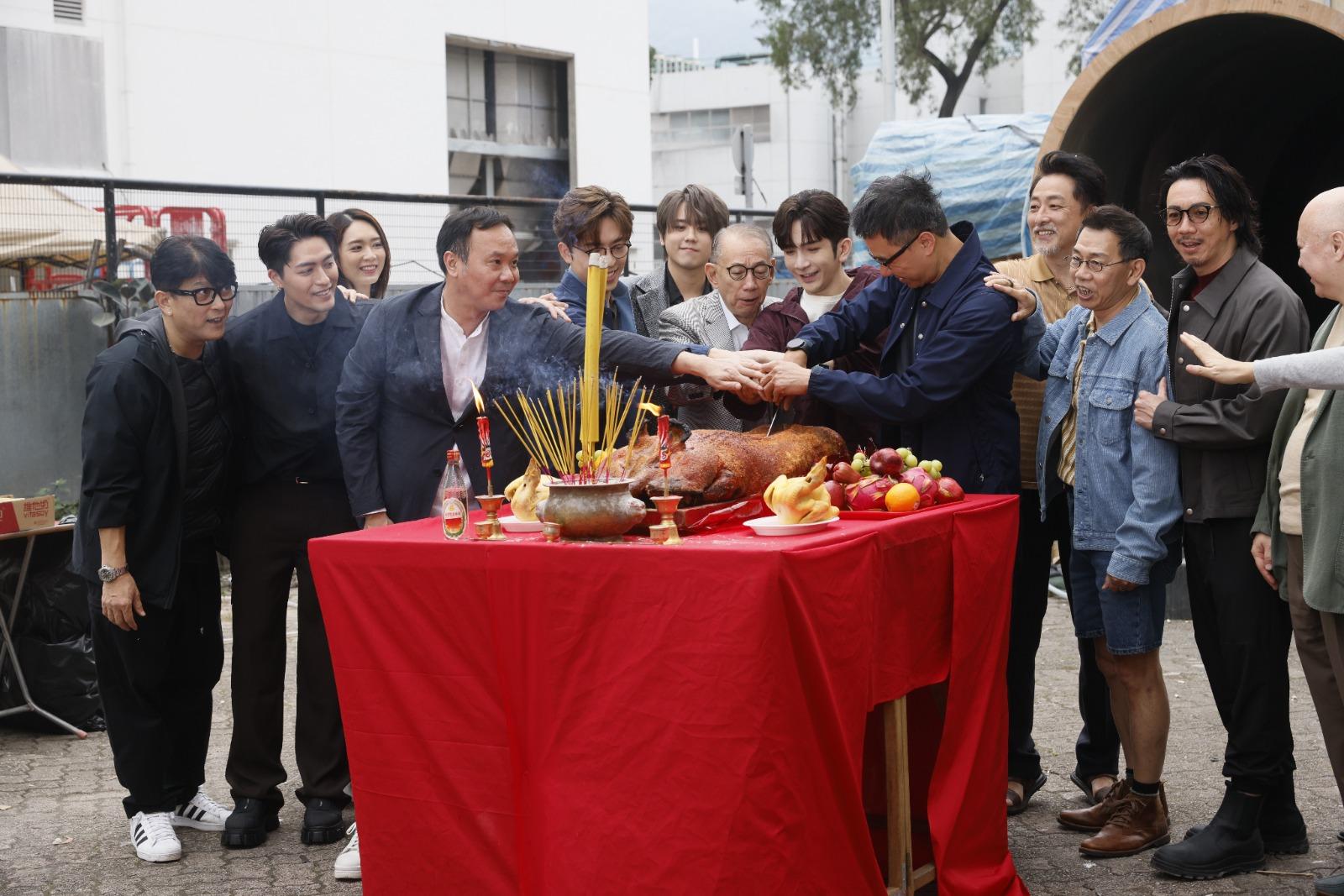 《盜月者》開鏡儀式。 (蘇文傑攝)