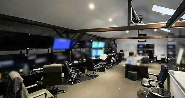 其中一間夜店的監控中心。(互聯網)